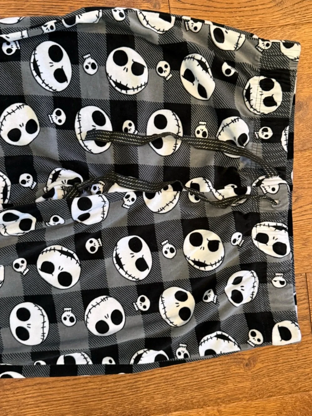 Disney Nightmare Before Christmas Jack Skellington Pj Jogger Pants Size L SOFT! - Picture 3 of 6